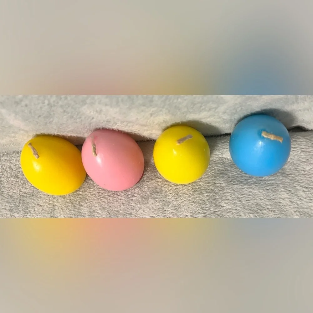 NEW Egg-Lites Candles Candle-Lite Egg Shaped Candles 2.5” Easter Holiday
